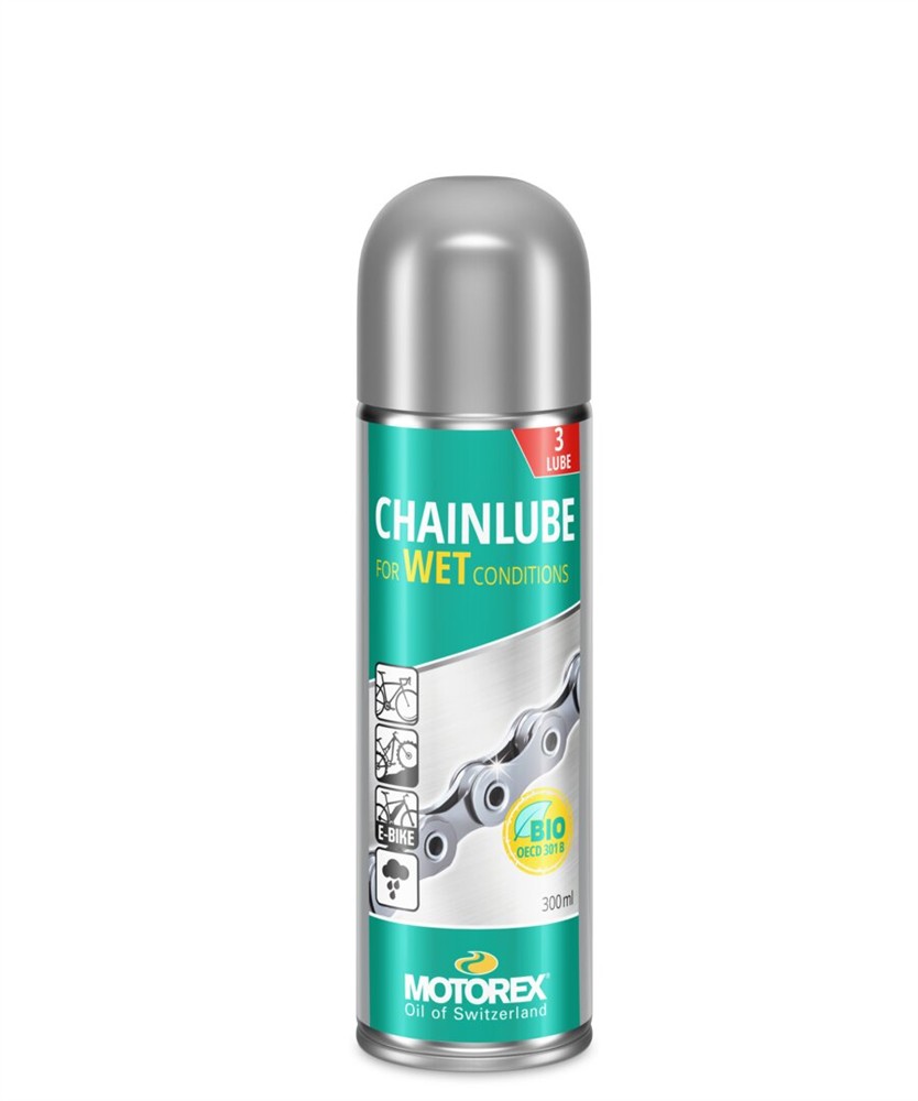 MOTOREX BIKE WET LUBE - sprej na řetězy kol - mokrý