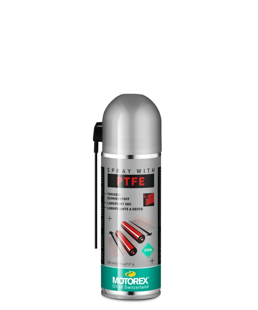 MOTOREX TEFLON SPRAY PTFE - Suché mazivo ve spreji. Teflonový sprej.