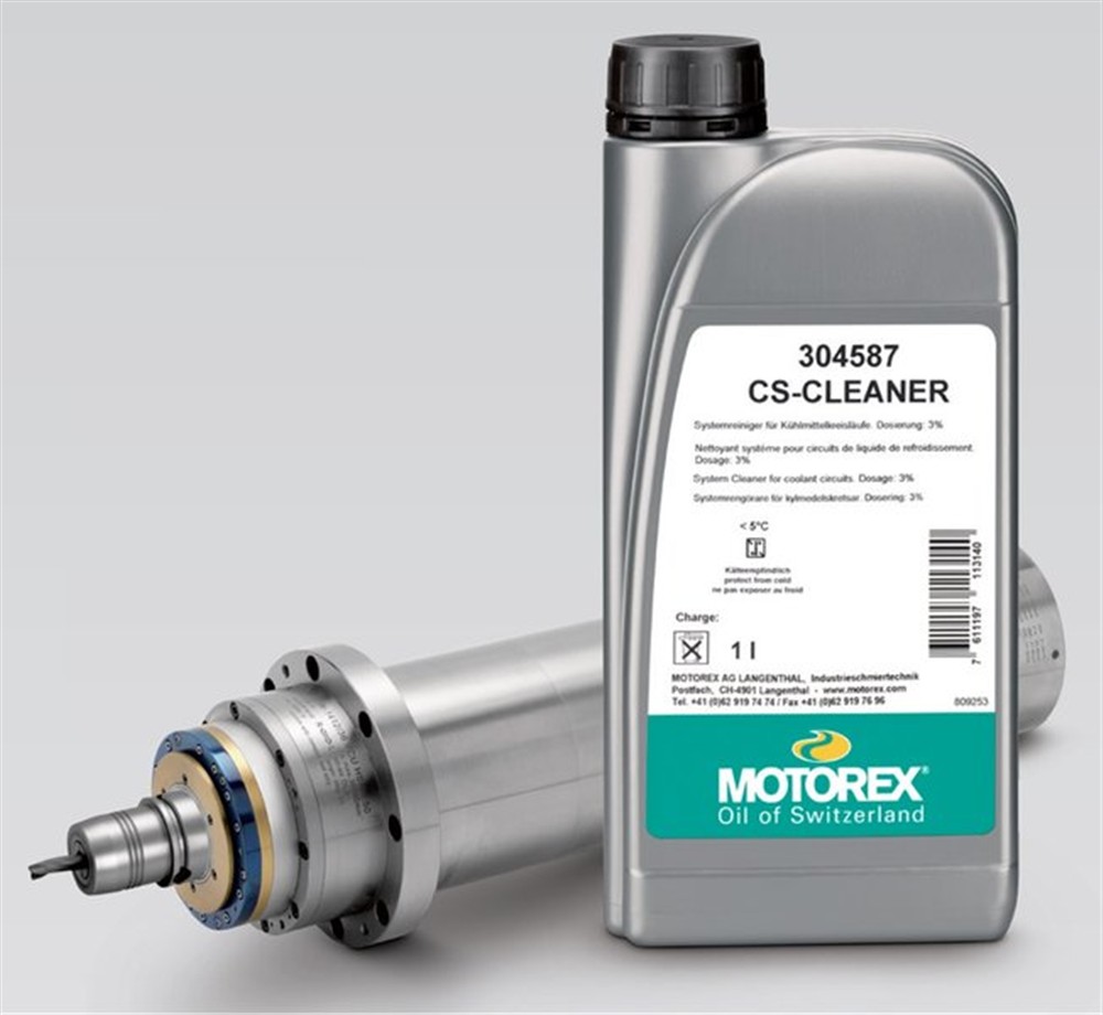 MOTOREX CS CLEANER - 1L systémový čistič pro chladící systémy a vřetenové chladící systémy obráběcích strojů