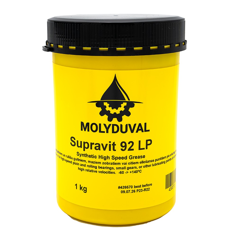 MOLYDUVAL Supravit 92 LP ( nově SUPRAVIT LKA 2 P ) - tuk pro mazání vysokootáčkových vřeten - 1kg