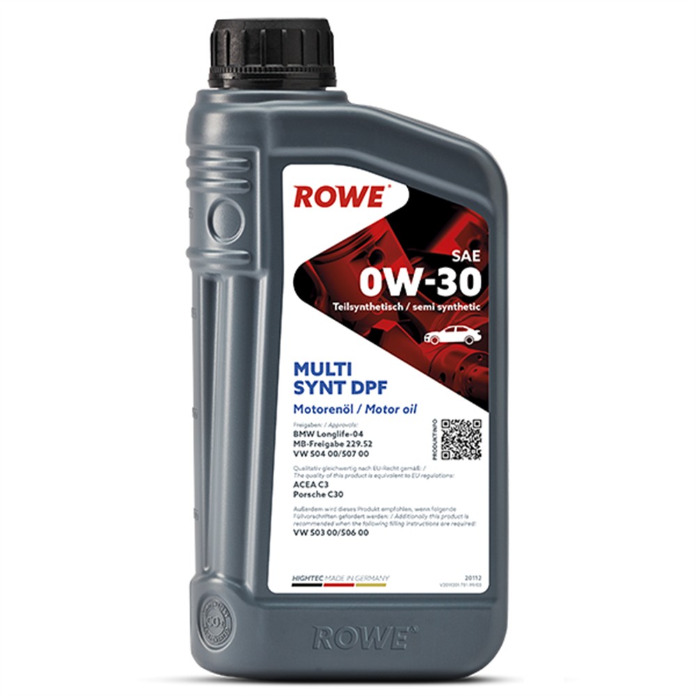 ROWE HIGHTEC MULTI SYNT DPF SAE 0W-30 - 1 L Syntetický vysoce výkonný motorový olej 503.00/506.00