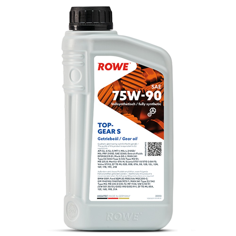 ROWE HIGHTEC TOPGEAR SAE 75W-90 S - 1 L Plně syntetický víceúčelový převodový olej